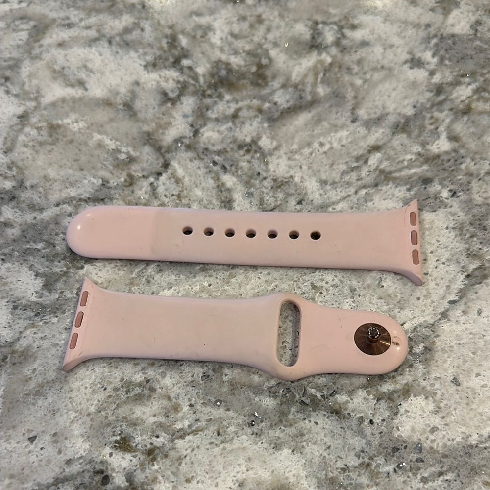 ✨ Pink Apple Watch Band - Rubber, Size Small/Medium, Excellent condition